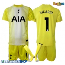 Maglie da calcio Tottenham Hotspur Guglielmo Vicario #1 Portiere Terza Maglia Bambino 2025-26 Manica Corta + Pantaloni corti)